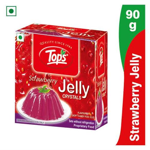 Tops jelly crystal strawberry 90 gm