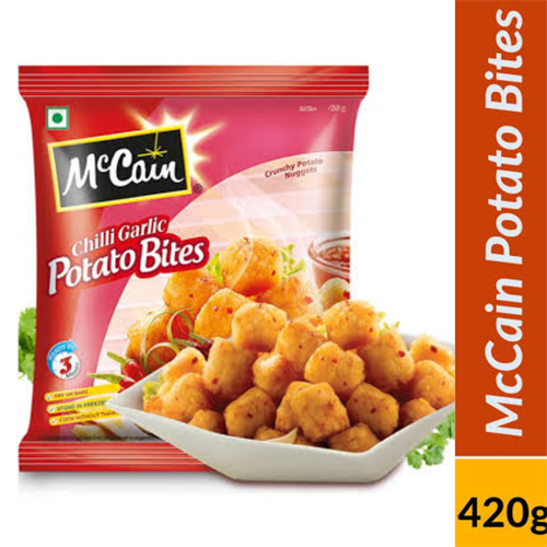 m cain chilli garlic potato bites 420 gm