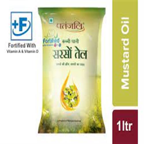 Patanjali mustard oil sarso 1 litre pouch