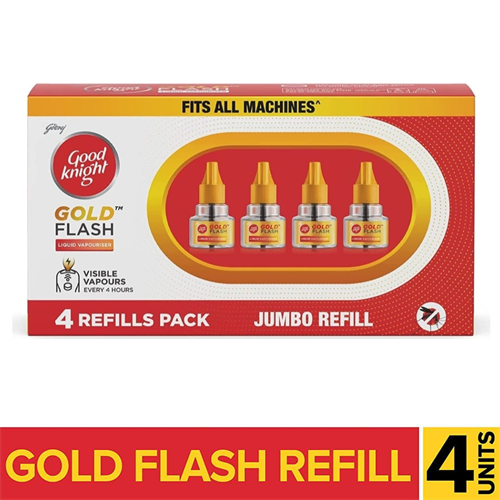 Good Knight Gold Flash Mosquito Repellent Refill 45 ml of 4 REFILL