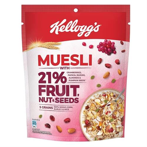 Kellogg's Muesli Fruit, Nut and Seeds with Cranberries 500 gm