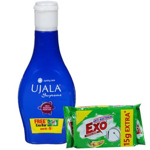 ujala fabric whitener 75 ml get free exo bar