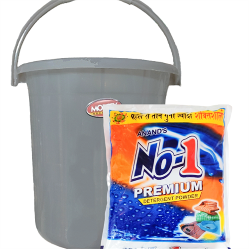 No 1 detergent powder 3 kg FREE BUCKET