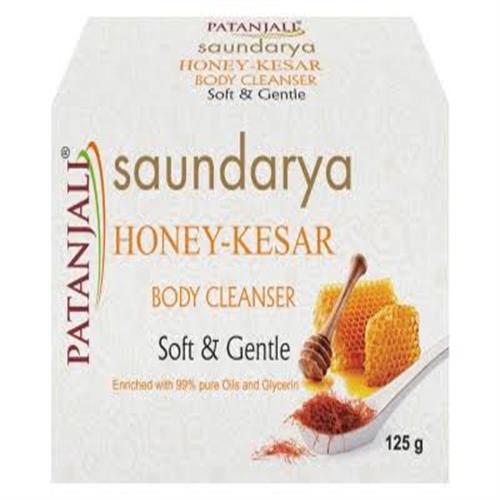 patanjali saundarya honey kesar soap 125 gm