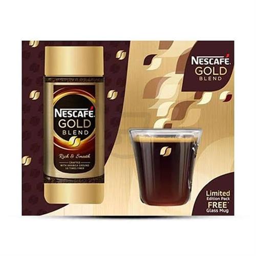 Nescafe gold blend limited edition pack free glass mug 100 gm