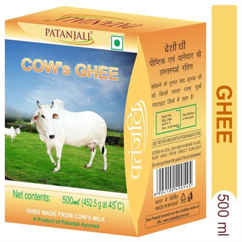 Patanjali Cow Ghee 500 ml Carton