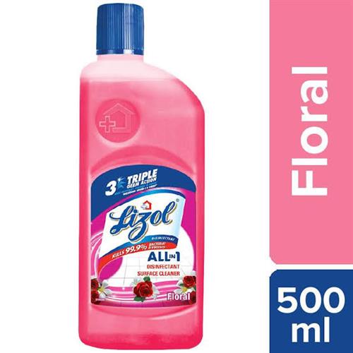 Lizol Floral Disinfectant Surface Cleaner 500 ml