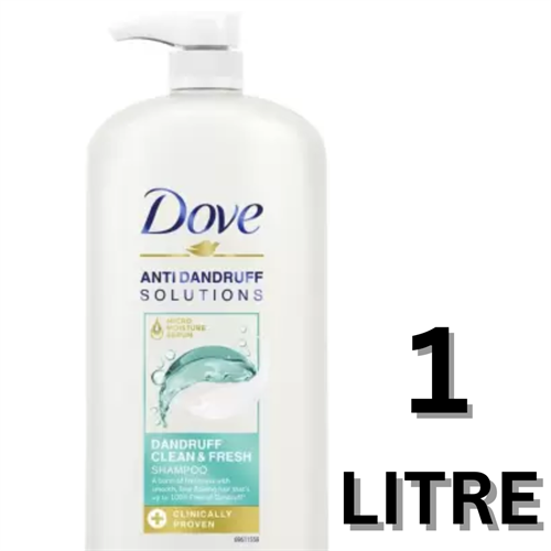 DOVE Anti Dandruff Clean & Fresh Shampoo Prevents Dandruff & Dry Scalp  1 Litre