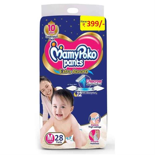 Mamy Poko Pants, M28 Extra absorb