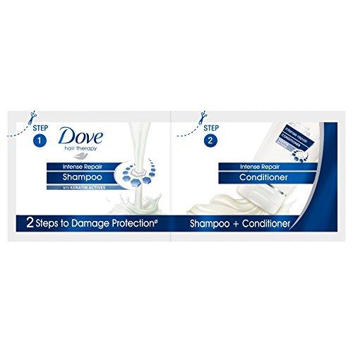 dove shampoo + conditioner 5.5 ml shampoo  5.5 ml conditioner