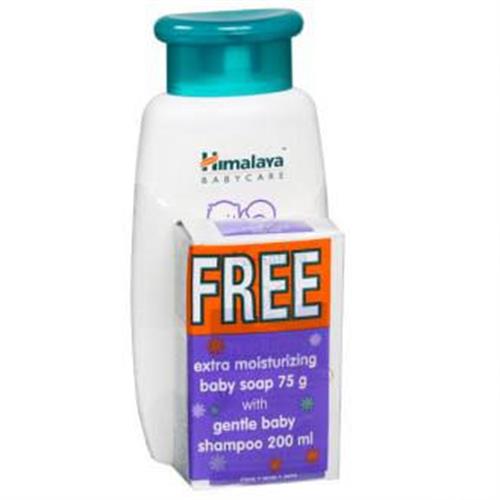 Himalaya Gentle Baby Shampoo 200 ml Free Extra Moisturizing Baby Soap 75 g