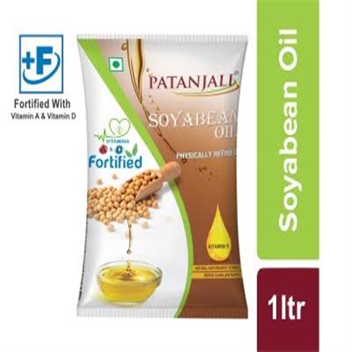 Patanjali soyabean oil 1 litre pouch