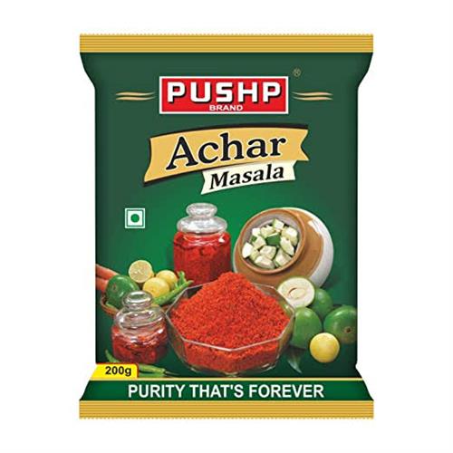 Pushp Brand Achar Masala Pouch   200 gm