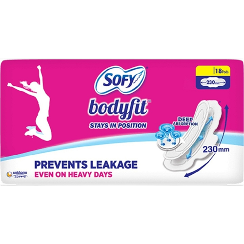 Sofy Extra Long Body Fit Pads 18 Count 