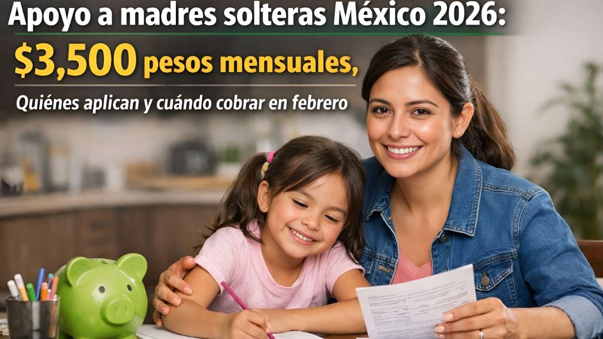 Apoyo a madres solteras México 2026: $3,500 pesos mensuales, quiénes aplican y cuándo cobrar en febrero