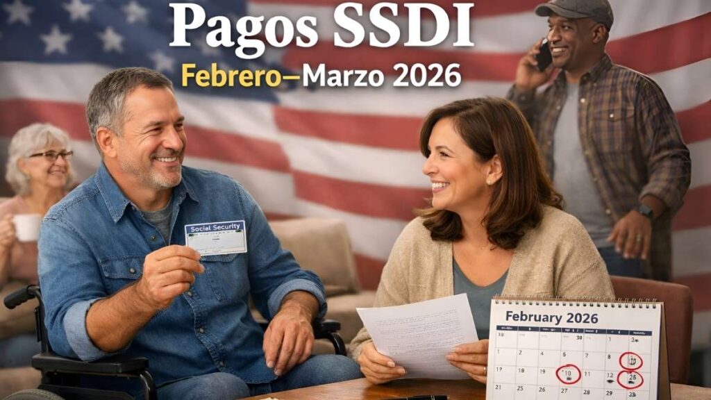 Pagos SSDI febrero–marzo 2026: beneficiarios elegibles, montos mensuales promedio y cómo verificar tu fecha exacta de depósito
