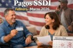 Pagos SSDI febrero–marzo 2026: beneficiarios elegibles, montos mensuales promedio y cómo verificar tu fecha exacta de depósito