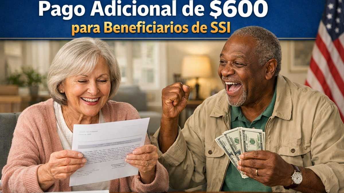 Pago adicional de $600 para beneficiarios de SSI: elegibilidad, cómo inscribirse y fechas de depósito marzo 2026